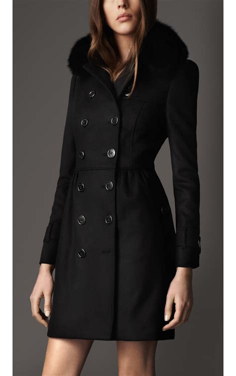 burberry jacket women fur|Burberry trench coats women's.